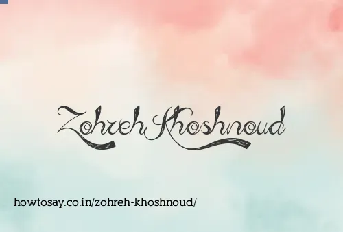 Zohreh Khoshnoud