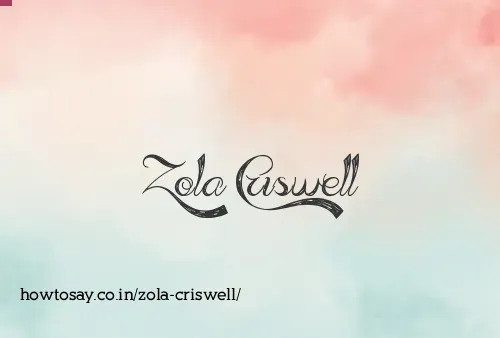 Zola Criswell