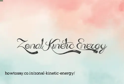 Zonal Kinetic Energy