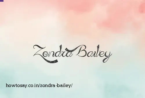 Zondra Bailey
