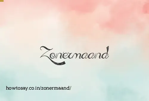 Zonermaand