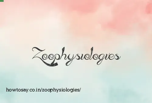 Zoophysiologies