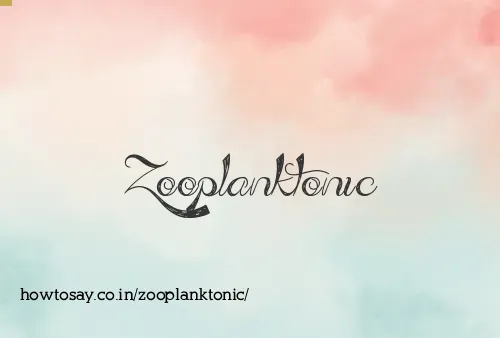 Zooplanktonic
