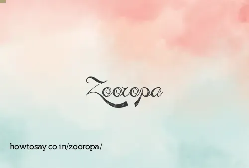 Zooropa
