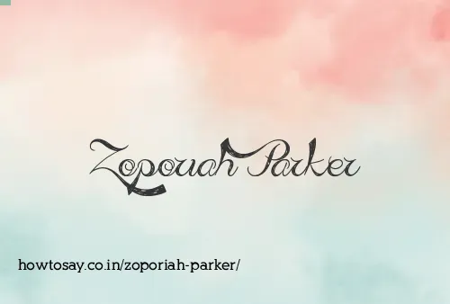 Zoporiah Parker