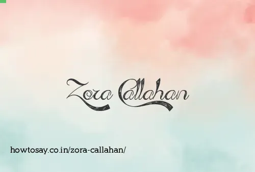 Zora Callahan