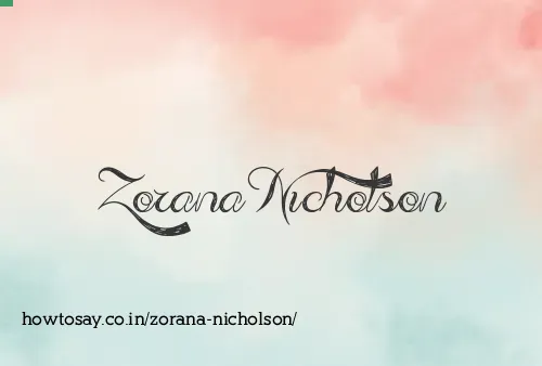 Zorana Nicholson