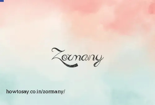 Zormany