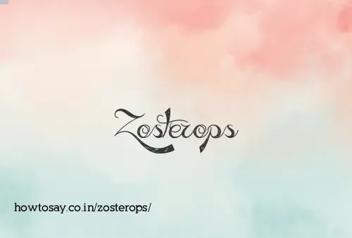 Zosterops