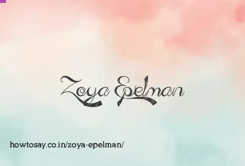 Zoya Epelman