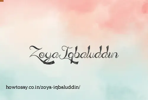 Zoya Iqbaluddin