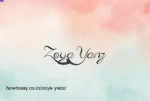 Zoya Yanz