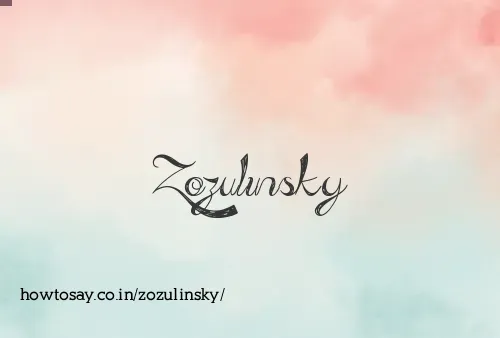 Zozulinsky