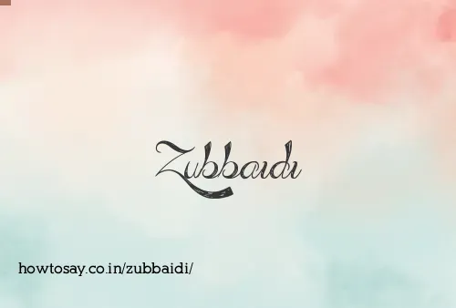 Zubbaidi