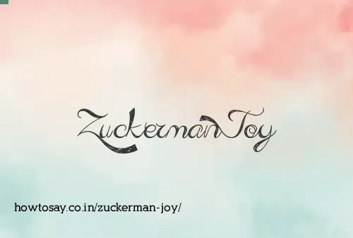 Zuckerman Joy