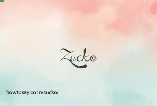 Zucko