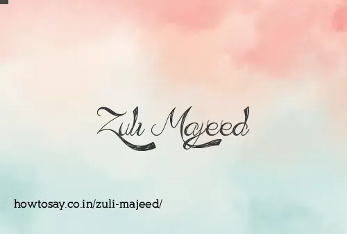 Zuli Majeed