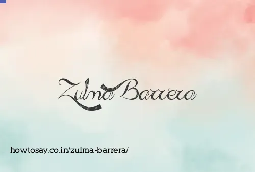 Zulma Barrera