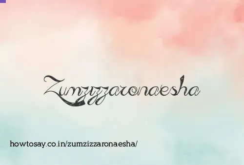 Zumzizzaronaesha