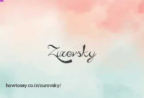 Zurovsky